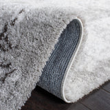 Safavieh Berber Shag Ber555F Light Grey/Dark Grey Rug.