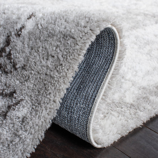 Safavieh Berber Shag Ber555F Light Grey/Dark Grey Rug.