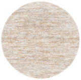 Safavieh Berber Shag 5'-5" x 5'-5" Rug in Ivory / Light Gold