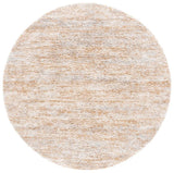 Safavieh Berber Shag 7'-0" x 7'-0" Rug in Ivory / Light Gold