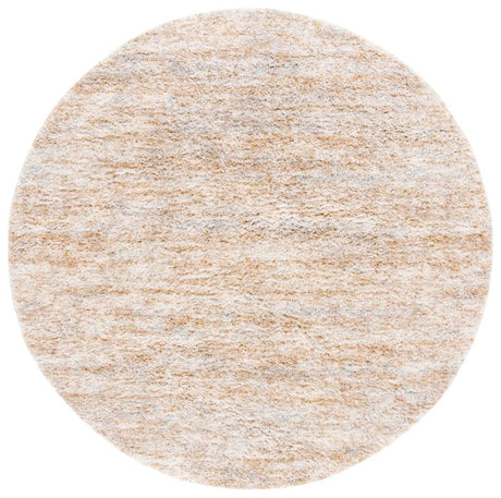 Safavieh Berber Shag 7'-0" x 7'-0" Rug in Ivory / Light Gold