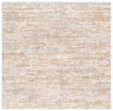Safavieh Berber Shag 8'-0" x 8'-0" Rug in Ivory / Light Gold