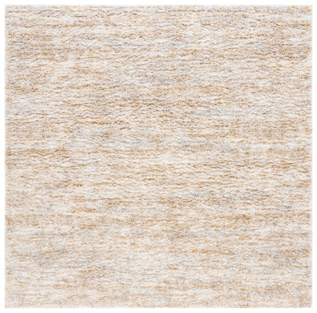 Safavieh Berber Shag 8'-0" x 8'-0" Rug in Ivory / Light Gold