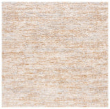 Safavieh Berber Shag 7'-0" x 7'-0" Rug in Ivory / Light Gold