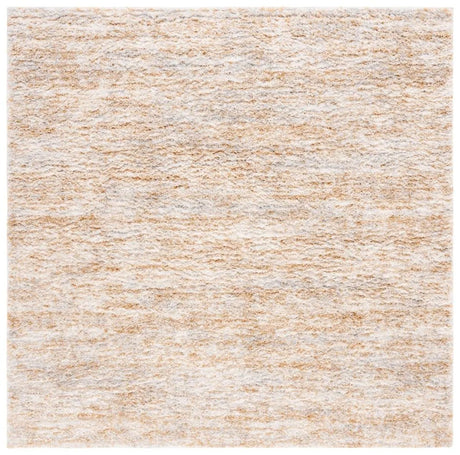 Safavieh Berber Shag 7'-0" x 7'-0" Rug in Ivory / Light Gold