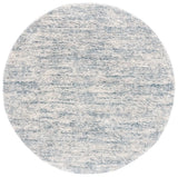 Safavieh Berber Shag 7'-0" x 7'-0" Rug in Ivory / Light Aqua