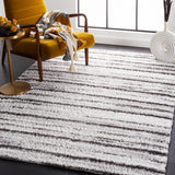 Safavieh Berber Shag Ber565F Grey/Dark Grey Rug.