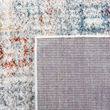Safavieh Berber Shag Ber569A Blue Rust/Ivory Rug.