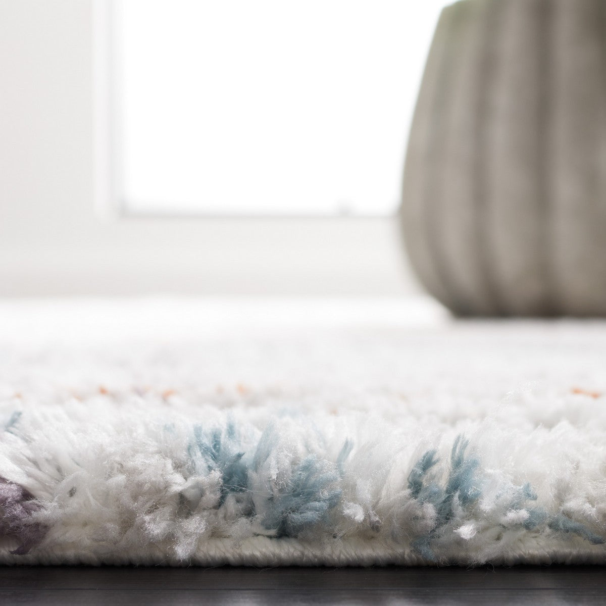 Safavieh Berber Shag Ber569A Blue Rust/Ivory Rug.