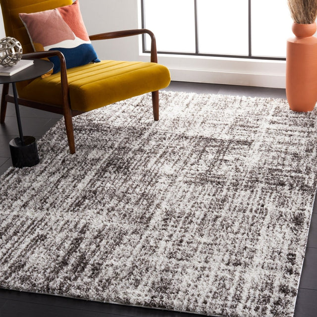 Safavieh Berber Shag Ber569F Grey/Dark Grey Rug.