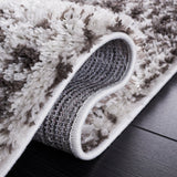 Safavieh Berber Shag Ber569F Grey/Dark Grey Rug.