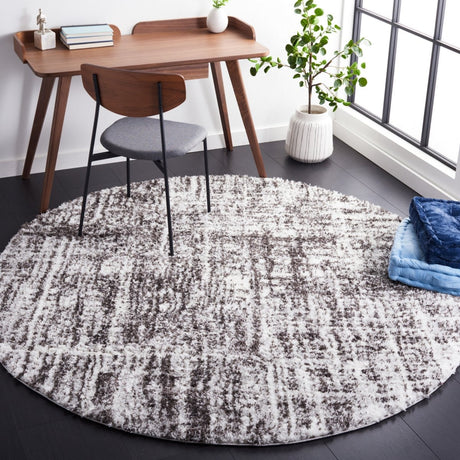 Safavieh Berber Shag Ber569F Grey/Dark Grey Rug.