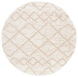 Safavieh Berber Shag 7'-0" x 7'-0" Rug in Ivory / Beige