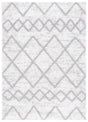 Safavieh Berber Shag 4'-5" x 6'-5" Rug in Ivory / Grey