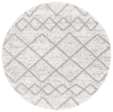 Safavieh Berber Shag 7'-0" x 7'-0" Rug in Ivory / Grey