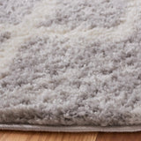 Safavieh Berber Shag 7'-0" x 7'-0" Rug in Grey / Ivory