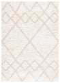 Safavieh Berber Shag 4'-5" x 6'-5" Rug in Ivory / Beige