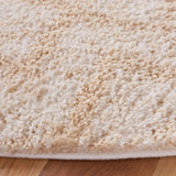 Safavieh Berber Shag 7'-0" x 7'-0" Rug in Ivory / Beige