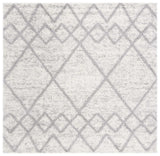 Safavieh Berber Shag 7'-0" x 7'-0" Rug in Grey / Ivory
