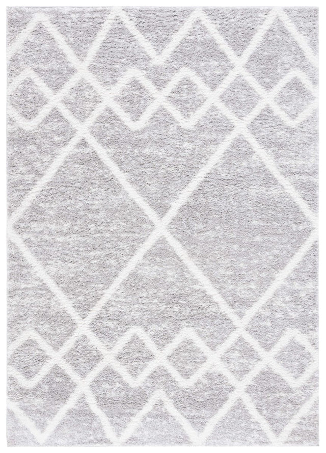 Safavieh Berber Shag Ber574G Ivory/Grey Rug.