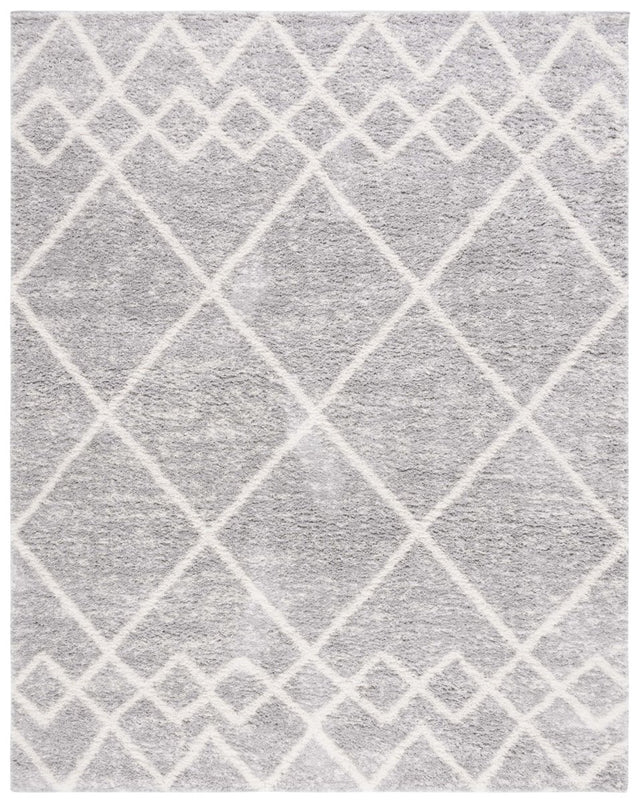 Safavieh Berber Shag Ber574G Ivory/Grey Rug.