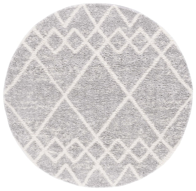 Safavieh Berber Shag Ber574G Ivory/Grey Rug.