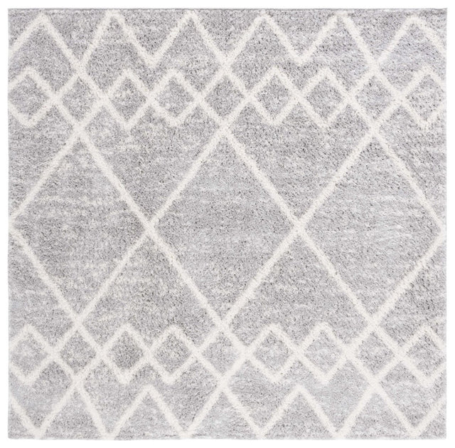 Safavieh Berber Shag Ber574G Ivory/Grey Rug.