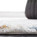 Safavieh Berber Shag Ber577A Blue Rust/Ivory Rug.