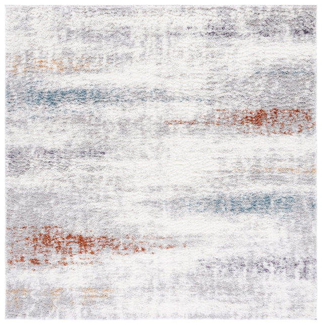 Safavieh Berber Shag Ber581A Blue Rust/Ivory Rug - Safavieh - ber581a - 7sq