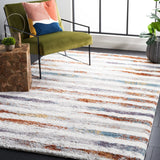 Safavieh Berber Shag Ber583A Blue Rust/Ivory Rug.