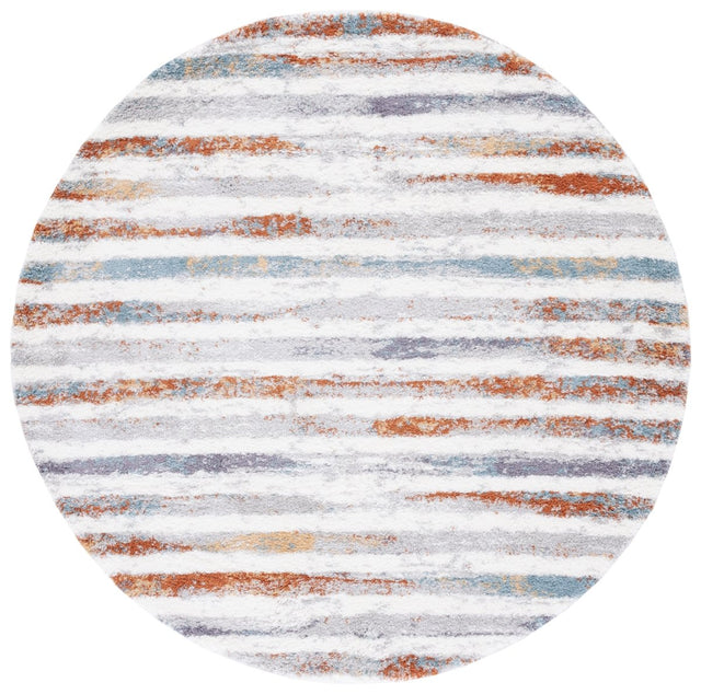 Safavieh Berber Shag Ber583A Blue Rust/Ivory Rug - Safavieh - ber583a - 7r