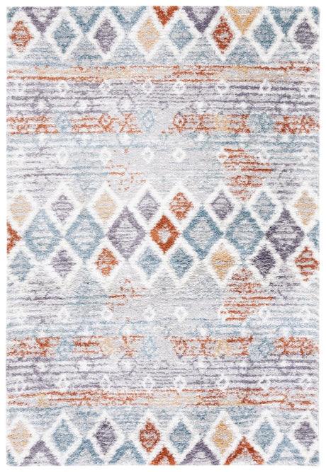 Safavieh Berber Shag Ber585A Blue Rust/Ivory Rug.