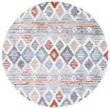 Safavieh Berber Shag Ber585A Blue Rust/Ivory Rug.
