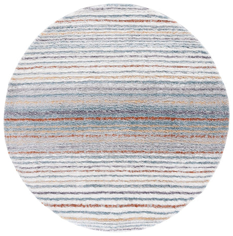 Safavieh Berber Shag Ber587A Blue Rust/Ivory Rug.