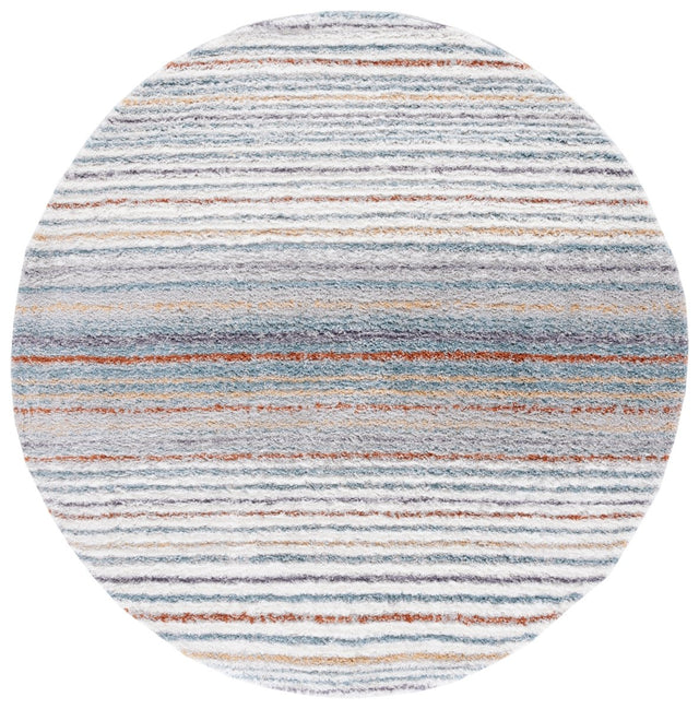 Safavieh Berber Shag Ber587A Blue Rust/Ivory Rug.