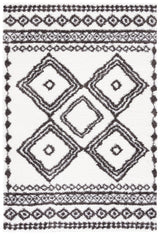 Safavieh Berber Shag Ber591A Ivory/Dark Grey Rug.