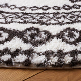 Safavieh Berber Shag Ber591A Ivory/Dark Grey Rug.