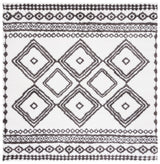 Safavieh Berber Shag Ber591A Ivory/Dark Grey Rug.