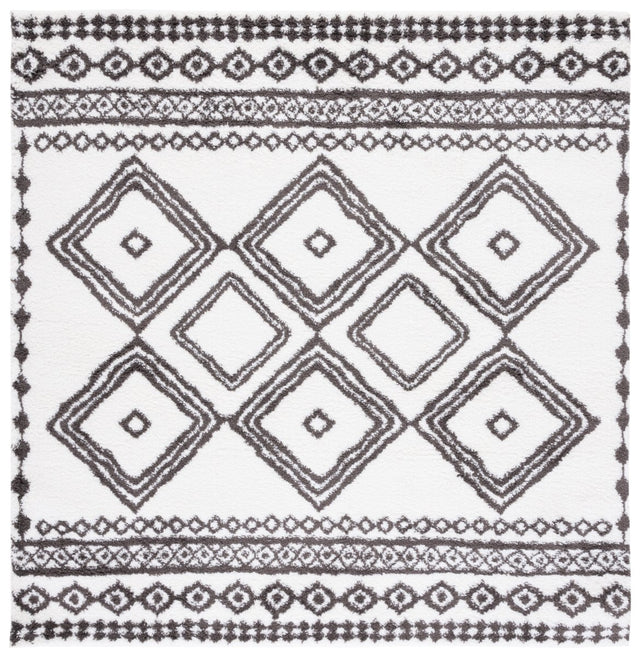 Safavieh Berber Shag Ber591A Ivory/Dark Grey Rug - Safavieh - ber591a - 7sq