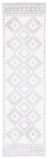 Safavieh Berber Shag Ber591B Ivory/Grey Rug.