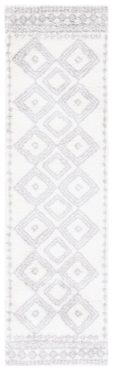 Safavieh Berber Shag Ber591B Ivory/Grey Rug.