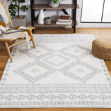 Safavieh Berber Shag Ber591B Ivory/Grey Rug.