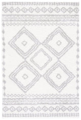 Safavieh Berber Shag Ber591B Ivory/Grey Rug.