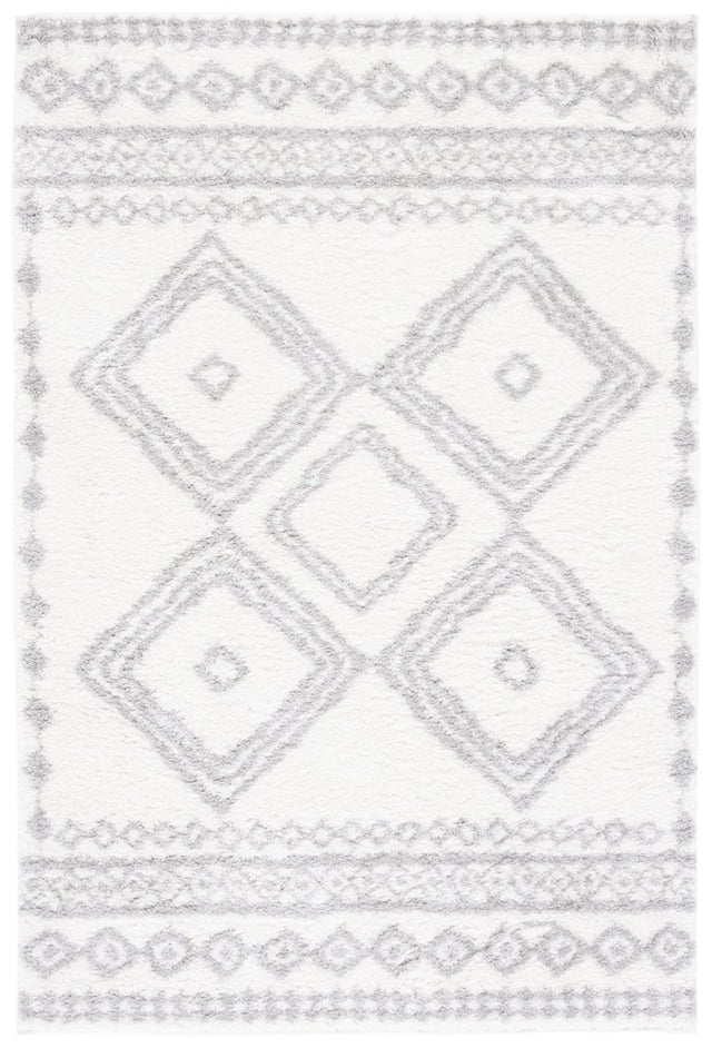 Safavieh Berber Shag Ber591B Ivory/Grey Rug - Safavieh - ber591b - 4