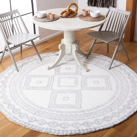 Safavieh Berber Shag Ber591B Ivory/Grey Rug.