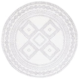 Safavieh Berber Shag Ber591B Ivory/Grey Rug.