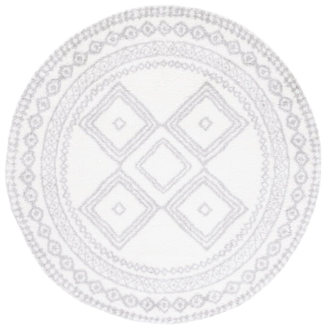 Safavieh Berber Shag Ber591B Ivory/Grey Rug.