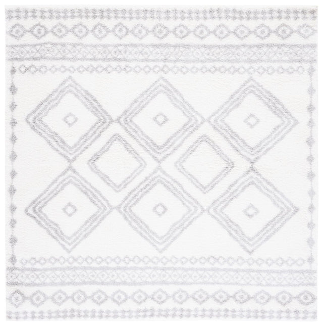 Safavieh Berber Shag Ber591B Ivory/Grey Rug - Safavieh - ber591b - 7sq