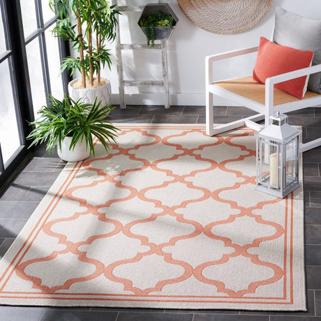 Safavieh Bermuda Bmu810F Ivory/Rust Rug.