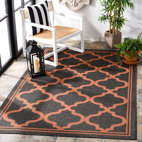 Safavieh Bermuda Bmu810H Charcoal/Rust Rug.